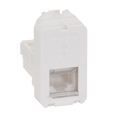 Розетка интернет RG45 5 CAT 1 модульная MEITON A4279C5E Розетка интернет RG45 5 CAT 1 модульная MEITON A4279C5E