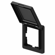 Влагозащищенная рамка IP44 Wedder, цвет - черный