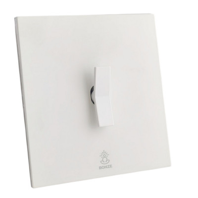 Дизайнерский выключатель / звонок Aura Белый лед, BAWDBE Bonze проходной Дизайнерский выключатель / звонок Aura Белый лед, BAWDBE Bonze проходной