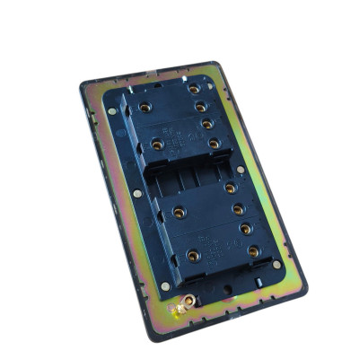 Дизайнерский выключатель Vega Бронза браш, BVBR4KB Bonze четырехклавишный проходной Дизайнерский выключатель Vega Бронза браш, BVBR4KB Bonze четырехклавишный проходной