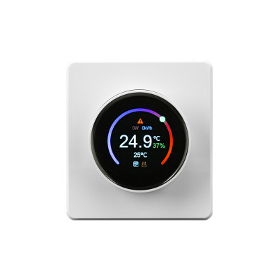 Терморегулятор ROUND Wi-Fi с/у перламутр KRANZ Терморегулятор ROUND Wi-Fi с/у перламутр KRANZ