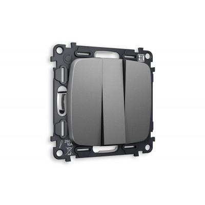 MO655010 Комплект механизма 3-кл выключателя OMEGA Антрацит серый 10A-250V QUANT (OP6550, VM133) MO655010 Комплект механизма 3-кл выключателя OMEGA Антрацит серый 10A-250V QUANT (OP6550, VM133)