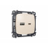 MO311010 Комплект механизма розетки OMEGA Бежевый глянец 2USB A+C 20W (быстрая зарядка) QUANT (OP3110, VM177) MO311010 Комплект механизма розетки OMEGA Бежевый глянец 2USB A+C 20W (быстрая зарядка) QUANT (OP3110, VM177)