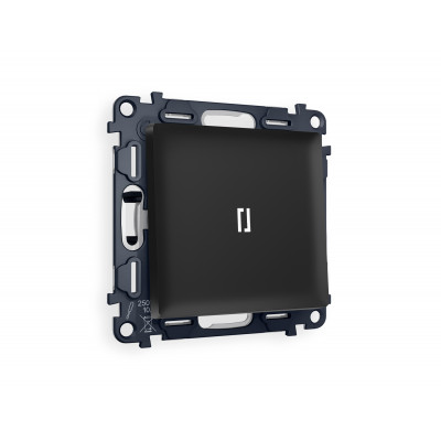 MA802015 Комплект механизма 1-кл выключателя с подсветкой 5600K ALFA Черный матовый QUANT (AP8020, VM101, G14W) MA802015 Комплект механизма 1-кл выключателя с подсветкой 5600K ALFA Черный матовый QUANT (AP8020, VM101, G14W)