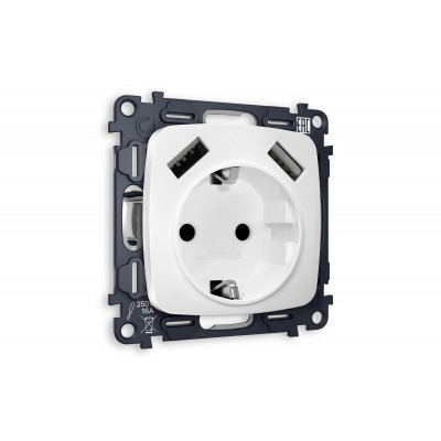 MO129010 Комплект механизма электрической розетки OMEGA Белый матовый 2USB A+A 18W (быстрая зарядка) с/з QUANT (OP1290, VM155) MO129010 Комплект механизма электрической розетки OMEGA Белый матовый 2USB A+A 18W (быстрая зарядка) с/з QUANT (OP1290, VM155)