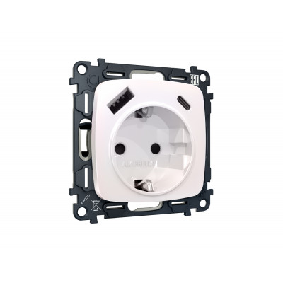 MO210010 Комплект механизма электрической розетки OMEGA Жемчуг 2USB A+C 20W (быстрая зарядка) с/з QUANT (OP2100, VM160) MO210010 Комплект механизма электрической розетки OMEGA Жемчуг 2USB A+C 20W (быстрая зарядка) с/з QUANT (OP2100, VM160)