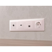 AP2140 Лицевая панель ALFA (Жемчуг) для HDMI розетки QUANT