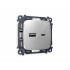 MO411010 Комплект механизма розетки OMEGA Серебро глянец 2USB A+C 20W (быстрая зарядка) QUANT (OP4110, VM177) MO411010 Комплект механизма розетки OMEGA Серебро глянец 2USB A+C 20W (быстрая зарядка) QUANT (OP4110, VM177)