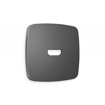 OP6640 Лицевая панель OMEGA (Антрацит серый) для HDMI розетки QUANT OP6640 Лицевая панель OMEGA (Антрацит серый) для HDMI розетки QUANT
