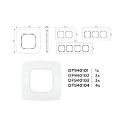 OF940101 Рамка OMEGA Opera (Белый мрамор) 1-ая