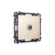 MA333010 Комплект механизма TV розетки оконечной ALFA Бежевый матовый 50-870 MHz 1dB QUANT (AP3330, VM202)