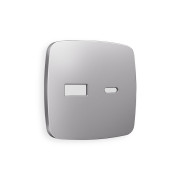 OP5110 Лицевая панель OMEGA (Сталь матовый) для розетки 2USB тип A+C QUANT
