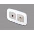 OP3740 Лицевая панель OMEGA (Серо-бежевый матовый) для HDMI розетки QUANT OP3740 Лицевая панель OMEGA (Серо-бежевый матовый) для HDMI розетки QUANT