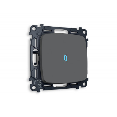 MO902040 Комплект механизма 1-кл проходного выключателя с подсветкой 10000K OMEGA Графит мягкое касание QUANT (OP9020, VM105, G29B) MO902040 Комплект механизма 1-кл проходного выключателя с подсветкой 10000K OMEGA Графит мягкое касание QUANT (OP9020, VM105, G29B)
