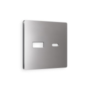 AP5110 Лицевая панель ALFA (Сталь матовый) для розетки 2USB тип A+C QUANT