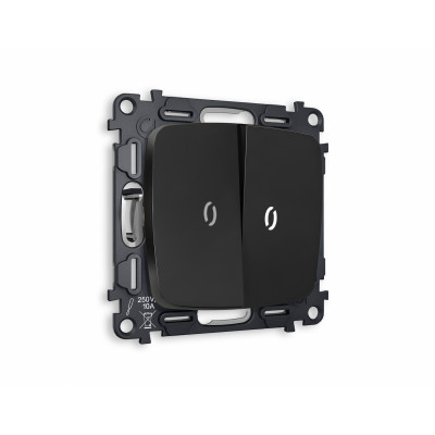 MO804035 Комплект механизма 2-кл проходного выключателя с подсветкой 5600K OMEGA Черный матовый QUANT (OP8040, VM120, G25W) MO804035 Комплект механизма 2-кл проходного выключателя с подсветкой 5600K OMEGA Черный матовый QUANT (OP8040, VM120, G25W)