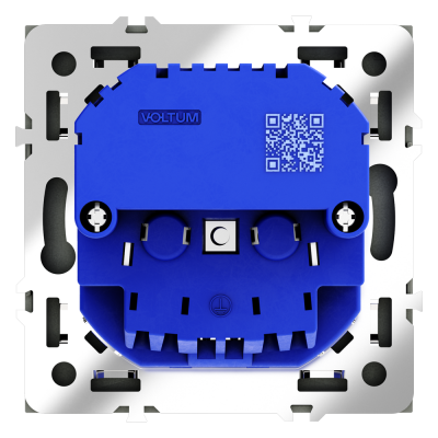 Розетка встраиваемая VOLTUM S70 с заземлением и защитными шторками, 16А, с USB, A+A, (титан) Розетка встраиваемая VOLTUM S70 с заземлением и защитными шторками, 16А, с USB, A+A, (титан)