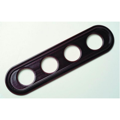 Рамка 4 постовая, модель: V.OVAL, цвет: орех Рамка 4 постовая, модель: V.OVAL, цвет: орех