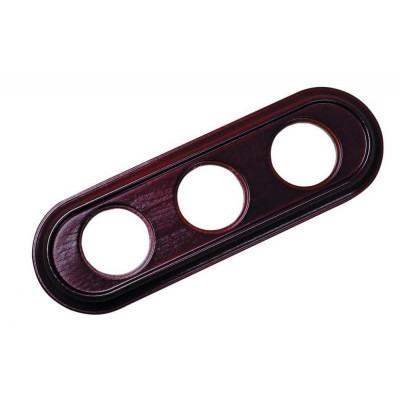 Рамка 3 постовая, модель: V.OVAL, цвет: орех Рамка 3 постовая, модель: V.OVAL, цвет: орех