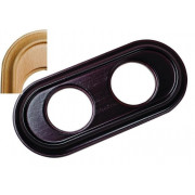 Рамка 2 постовая, модель: V.OVAL, цвет: дуб
