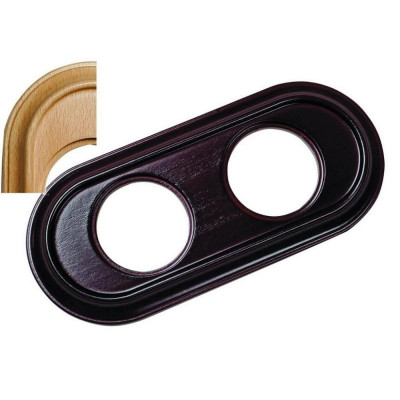 Рамка 2 постовая, модель: V.OVAL, цвет: дуб Рамка 2 постовая, модель: V.OVAL, цвет: дуб