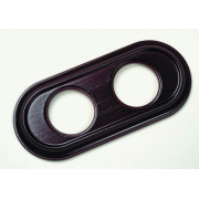 Рамка 2 постовая, модель: V.OVAL, цвет: орех