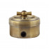Выключатель 2-клавишный, латунь, цвет: бронза Выключатель 2-клавишный, латунь, цвет: бронза