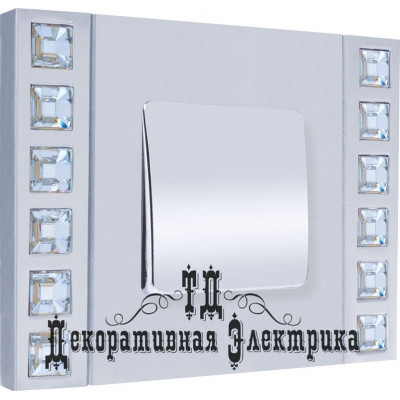 Выключатель 1-клавишный fede с кристаллами SWAROVSKI , цвет: chrom bright Выключатель 1-клавишный fede с кристаллами SWAROVSKI , цвет: chrom bright