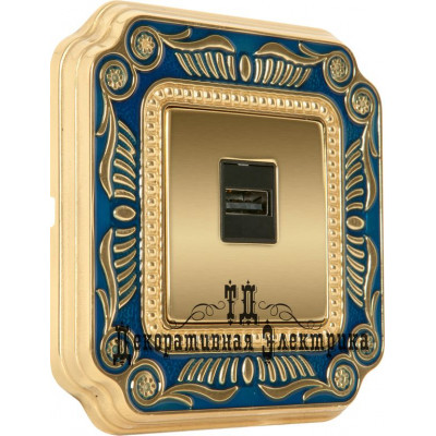 Розетка USB Fede, цвет: blue Розетка USB Fede, цвет: blue