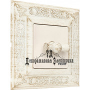 выключатель поворотный одноклавишный fede, цвет: white decape