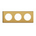 Рамка на 3 поста гор/верт, цвет Brushed Brass (матовая латунь) Рамка на 3 поста гор/верт, цвет Brushed Brass (матовая латунь)