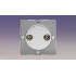 Розетка двойная TV/FM Brushed Steel Розетка двойная TV/FM Brushed Steel