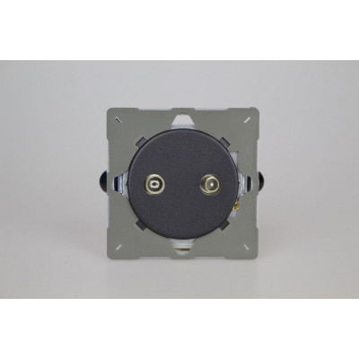Розетка двойная TV/FM Matt Black Розетка двойная TV/FM Matt Black