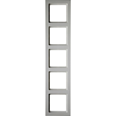 Рамка 5 постов Berker Q.3, белый бархат Рамка 5 постов Berker Q.3, белый бархат