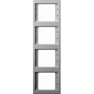 Рамка 4 поста Berker, вертикальная, белый Рамка 4 поста Berker, вертикальная, белый