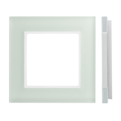 Рамка 1-местная, Liregus, Classic, натуральное стекло матовое Рамка 1-местная, Liregus, Classic, натуральное стекло матовое