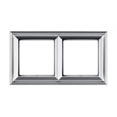 Рамка квадратная, 2 поста, под механизмы серии ECO Profi Deco, алюминий Рамка квадратная, 2 поста, под механизмы серии ECO Profi Deco, алюминий