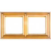 Рамка квадратная, 2 поста, под механизмы серии ECO Profi Deco, золото