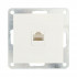 Розетка компьютерная (RJ45 Cat.5E) LK80, с накладкой, белая Розетка компьютерная (RJ45 Cat.5E) LK80, с накладкой, белая