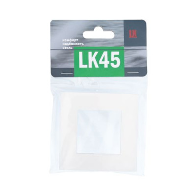 Рамка пластиковая LK45, 1 пост, белая Рамка пластиковая LK45, 1 пост, белая
