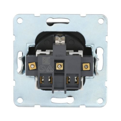 Розетка электрическая с крышкой LK60, с з/к, со шторками, черный бархат Розетка электрическая с крышкой LK60, с з/к, со шторками, черный бархат