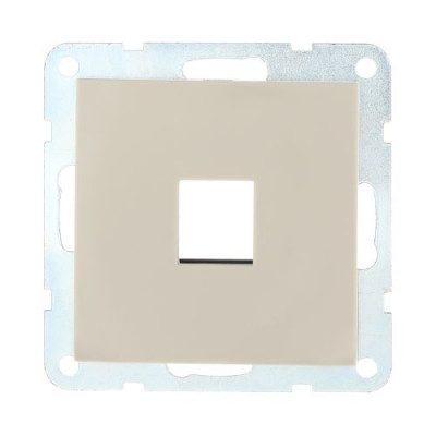Накладка для телефонной/компьютерной розетки LK60, бежевая Накладка для телефонной/компьютерной розетки LK60, бежевая
