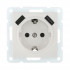 Розетка электрическая с двумя USB LK60, с з/к, белая Розетка электрическая с двумя USB LK60, с з/к, белая