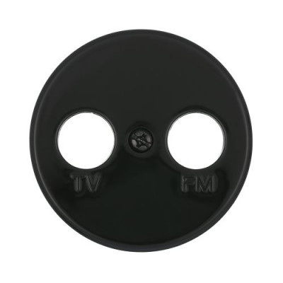 Накладка для розетки TV+FM LK Vintage, черная Накладка для розетки TV+FM LK Vintage, черная