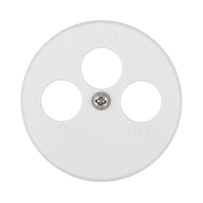 Накладка для розетки TV+FM+SAT LK Vintage, белая Накладка для розетки TV+FM+SAT LK Vintage, белая
