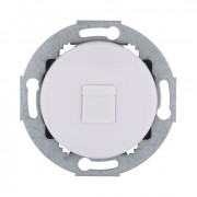 Розетка компьютерная (RJ45 Cat.5E) LK Vintage, с накладкой, белая
