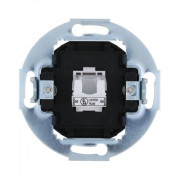 Розетка компьютерная (RJ45 Cat.5E) LK Vintage, с накладкой, черная