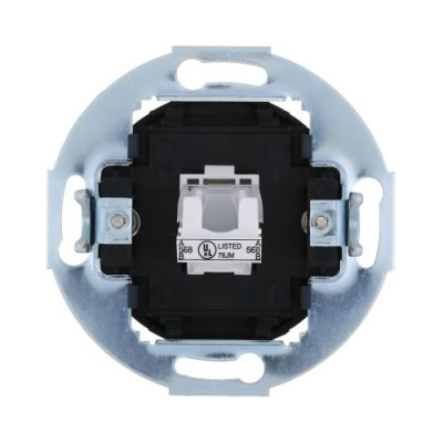 Розетка компьютерная (RJ45 Cat.5E) LK Vintage, с накладкой, черная Розетка компьютерная (RJ45 Cat.5E) LK Vintage, с накладкой, черная