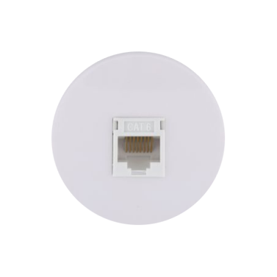 Розетка компьютерная (RJ45 Cat.6) LK Vintage, с накладкой, белая Розетка компьютерная (RJ45 Cat.6) LK Vintage, с накладкой, белая