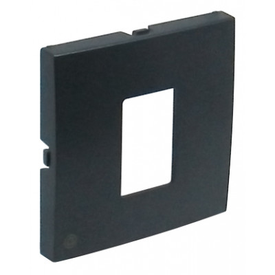 Лицевая панель для розетки RJ-45 (компьютерная), Logus 90 АКВАРЕЛЬ, термопласт, цвет: серый Лицевая панель для розетки RJ-45 (компьютерная), Logus 90 АКВАРЕЛЬ, термопласт, цвет: серый